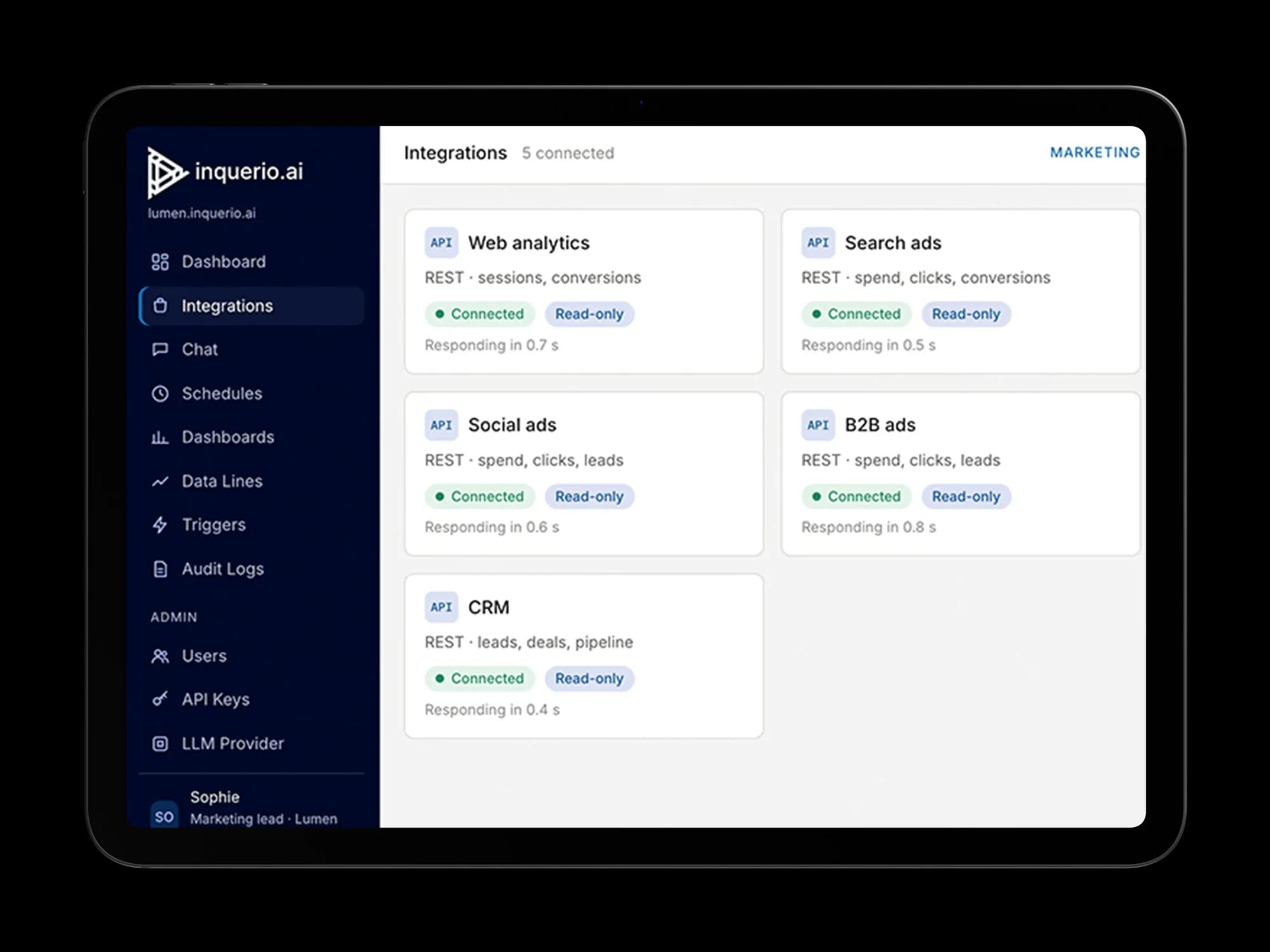 One AI bridge across all your systems
